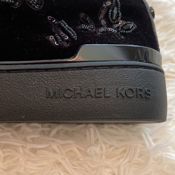 MK VELVET and Sequins, Black Loafers NWOT, EUC - Picture 3 of 7